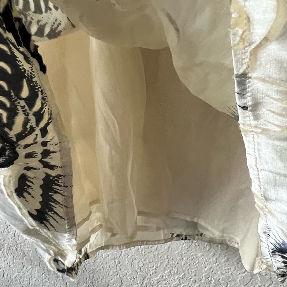 Harlyn Silk and Suede Print Oriental Bird Mini Dress - Picture 5 of 7